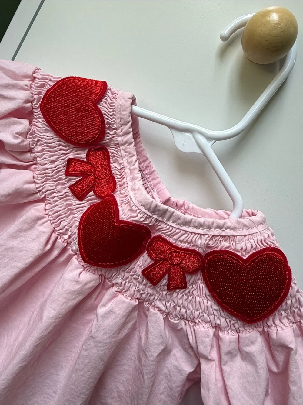 Valentine’s Day smocked dress